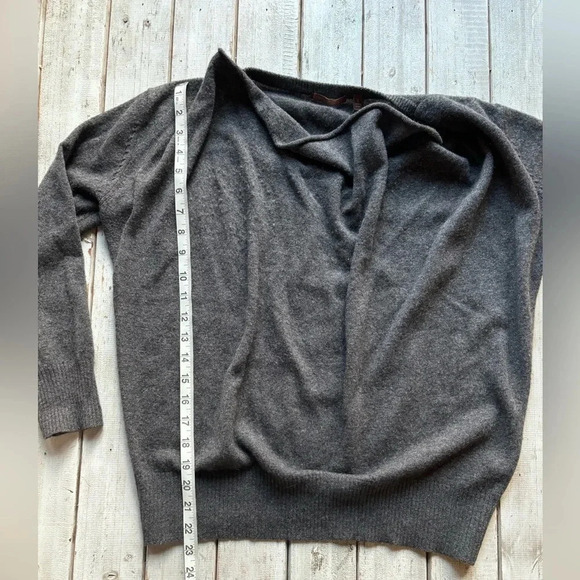 525 America | cashmere wool blend | cowl neck | long sleeve | grey | sweater | s - Picture 13 of 13